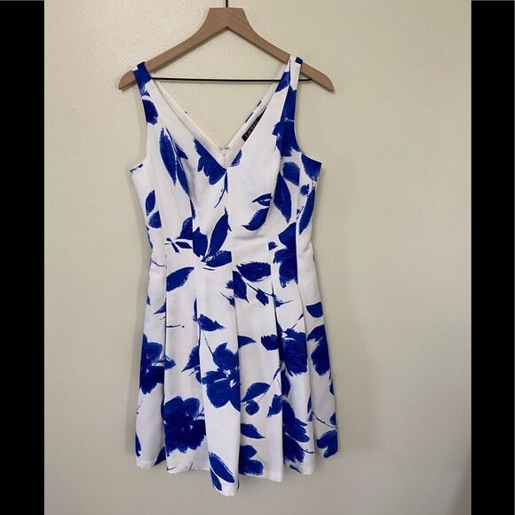 Lauren Ralph Lauren Faille Fit & Flare Dress - Picture 3 of 10